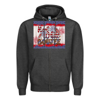 Charcoal Heather red white boujee Zipper Hoodie - Artiststas