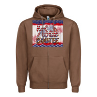 Chestnut red white boujee Zipper Hoodie - Artiststas