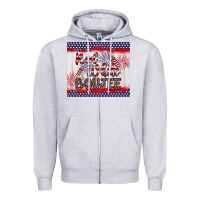 Heather Grey red white boujee Zipper Hoodie - Artiststas