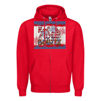Red red white boujee Zipper Hoodie - Artiststas