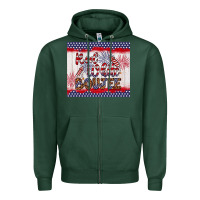 Sports Green red white boujee Zipper Hoodie - Artiststas