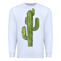 White cactus Premium Sweatshirt - BarkalooDesign