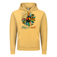 Vintage Mustard daisy peace sign hippie soul tshirt flower lovers gifts Vintage Hoodie - longCreatives