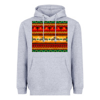 Heather Grey thunderbird bullskull Aztec pattern Heavyweight Hoodie - BarkalooDesign