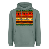 Sage thunderbird bullskull Aztec pattern Heavyweight Hoodie - BarkalooDesign
