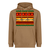 Toasted Coconut thunderbird bullskull Aztec pattern Heavyweight Hoodie - BarkalooDesign