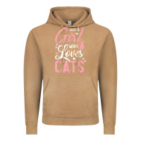 Vintage Camel just a girl who loves cats cute cat lover gifts Vintage Hoodie - longCreatives