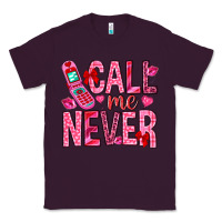 Plum Call me never Valentine's Day Classic Tee - HowdyJamesFarm