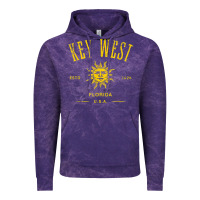 Cloud Purple key west florida vintage distressed style design souvenir Vintage Hoodie - longCreatives