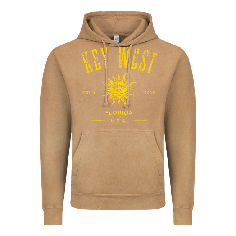 Key West Florida Vintage Distressed Style Design Souvenir Vintage Hoodie by longCreatives | Teevron