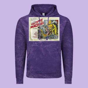 The Time Machine, Time Travel, Retro Movie Poster, Cult Classic, Futur Vintage Hoodie Designed By Longcreatives