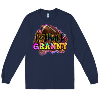 Navy football granny Long Sleeve Tee - OliviaCreatesArt