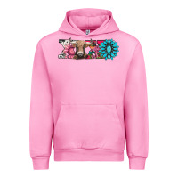 Fuchsia Pink xoxo braunvieh cow Urban Hoodie - AdoDesignShop