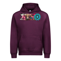 Mauve Wine xoxo braunvieh cow Urban Hoodie - AdoDesignShop