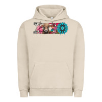 Pigment French Oak xoxo braunvieh cow Urban Hoodie - AdoDesignShop