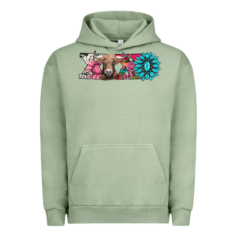 Xoxo Braunvieh Cow Urban Hoodie by AdoDesignShop | Teevron