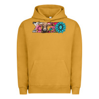 Pigment Peanut Butter xoxo braunvieh cow Urban Hoodie - AdoDesignShop