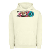 Pigment Pistachio xoxo braunvieh cow Urban Hoodie - AdoDesignShop