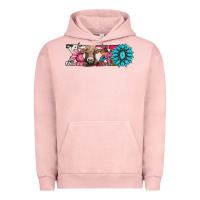 Pigment Salmon xoxo braunvieh cow Urban Hoodie - AdoDesignShop