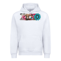 White xoxo braunvieh cow Urban Hoodie - AdoDesignShop