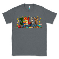Charcoal Heather Christmas Jolly Teacher Classic Tee - Artiststas