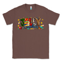 Chestnut Christmas Jolly Teacher Classic Tee - Artiststas