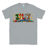 Heather Grey Christmas Jolly Teacher Classic Tee - Artiststas