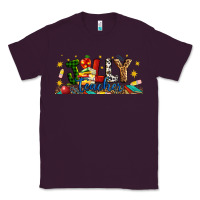 Plum Christmas Jolly Teacher Classic Tee - Artiststas