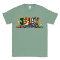 Sage Christmas Jolly Teacher Classic Tee - Artiststas