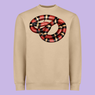 Milk Snake Heavyweight Sweatshirt Designed By Lillyallendesigns