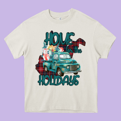 Christmas Home For The Holidays Heavy Core Tee Designed By Bettercallsaul