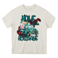 Cream Christmas Home For The Holidays Heavy Core Tee - Bettercallsaul