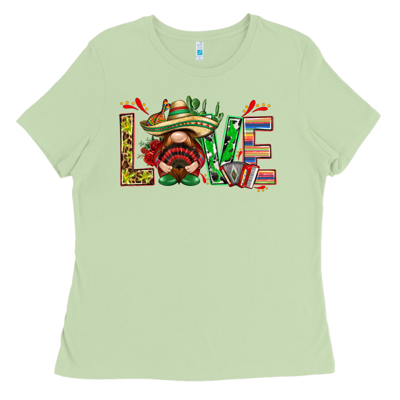 Mexico Love With Gnome Ladies Tee by NancyCooperArtShop | Teevron