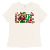 Bone Mexico love with gnome Ladies Tee - NancyCooperArtShop