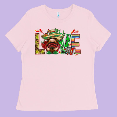 Mexico Love With Gnome Ladies Tee Designed By Nancycooperartshop