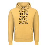 Vintage Mustard something wicked this way comes witchcraft halloween 2021 t shirt Vintage Hoodie - longCreatives