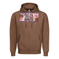Chestnut red white boujee Zipper Hoodie - Artiststas