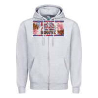 Heather Grey red white boujee Zipper Hoodie - Artiststas