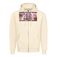 Sandshell red white boujee Zipper Hoodie - Artiststas
