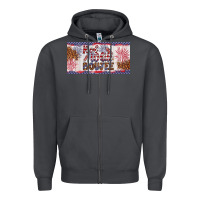 Smoke red white boujee Zipper Hoodie - Artiststas