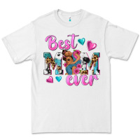 White Best Mom Ever Afro Woman Premium Tee - texasbilliewilder