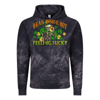 Cloud Black Dead inside but feeling lucky St. Patrick's Day Vintage Hoodie - CowGirlArtShop