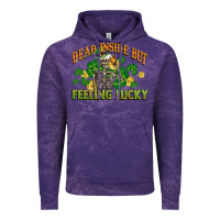 Cloud Purple Dead inside but feeling lucky St. Patrick's Day Vintage Hoodie - CowGirlArtShop