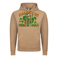 Vintage Coffee Dead inside but feeling lucky St. Patrick's Day Vintage Hoodie - CowGirlArtShop