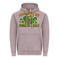 Vintage Zinc Dead inside but feeling lucky St. Patrick's Day Vintage Hoodie - CowGirlArtShop