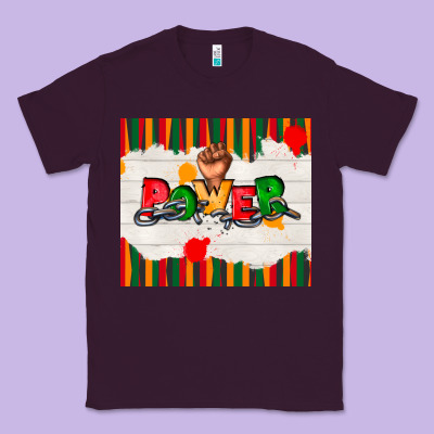 Juneteenth Black Power Classic Tee Designed By Tumblerdesignbyshophia