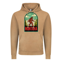 Montana Vintage Bigfoot Travel Vintage Hoodie | Teevron