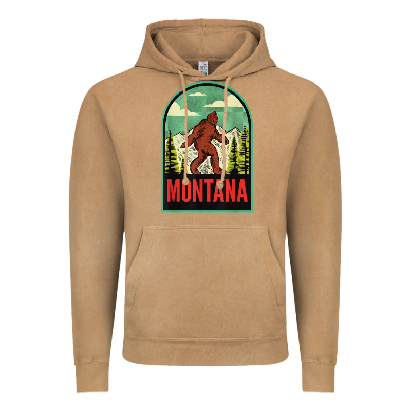Montana Vintage Bigfoot Travel Vintage Hoodie by longCreatives | Teevron
