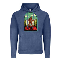 Vintage Denim montana vintage bigfoot travel Vintage Hoodie - longCreatives