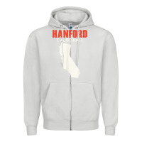 Dove Grey hanford california usa state america travel californian Zipper Hoodie - longCreatives